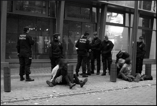 1er octobre 2010 : Arrestation durant le camp No borders, Bruxelles